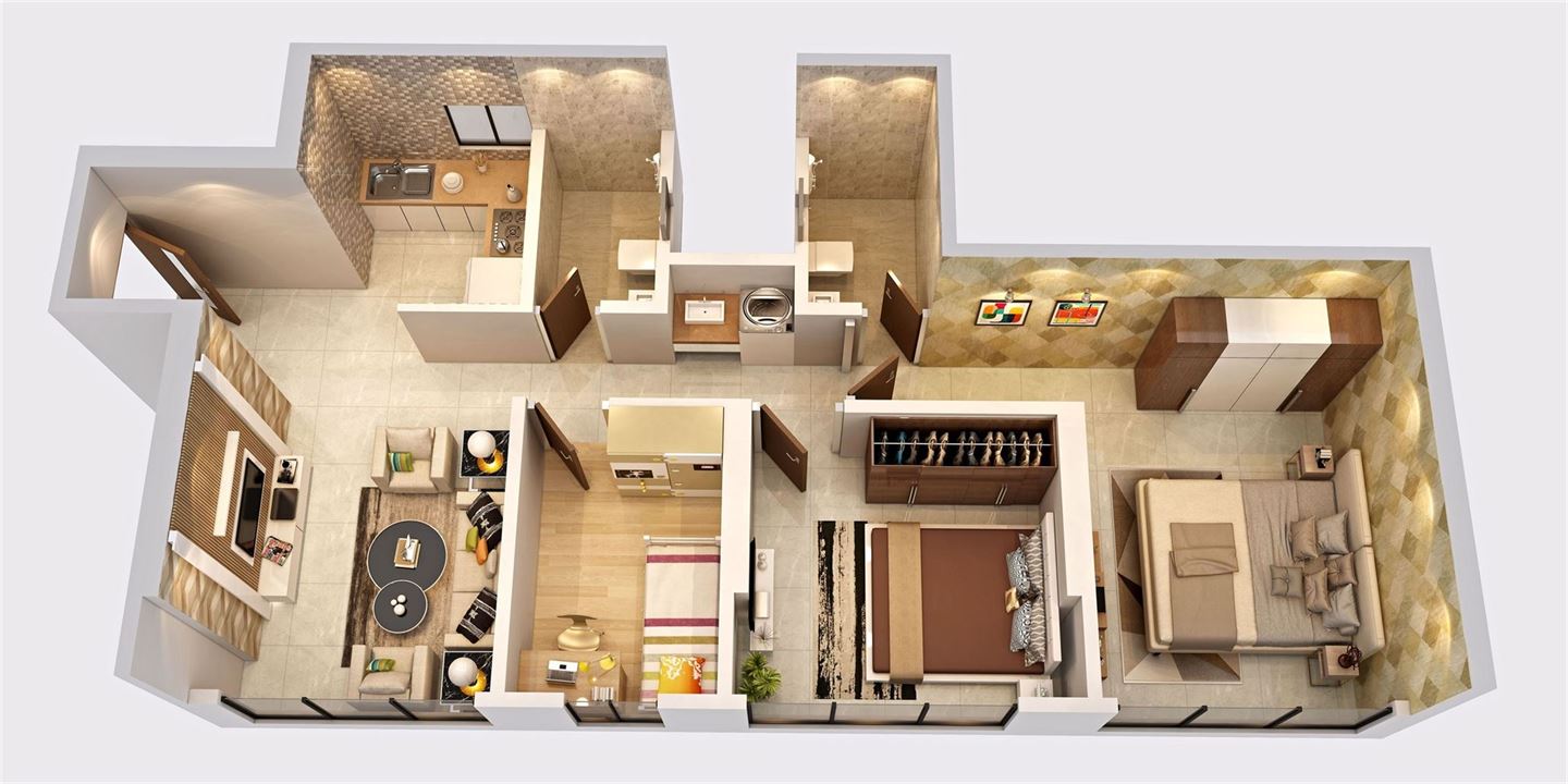 2.5bhk zen1 floor plan